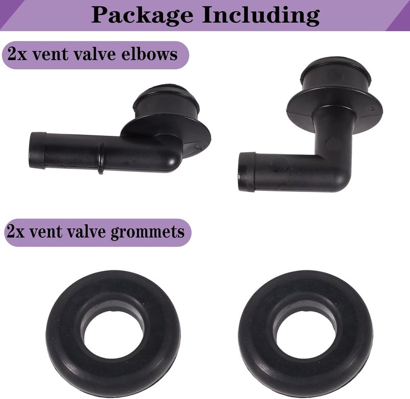 LYNSHINE 53013360AA For Jeep Grand Cherokee 4.0 PCV Valve 2000 2001 2002 2003 2004 Grand Cherokee Vent Valve Elbow & Grommet PCV CCV Vent Crankcase Vent Hose 4.0L 00 01 02 03 04 53030497 02946079. - Image 3